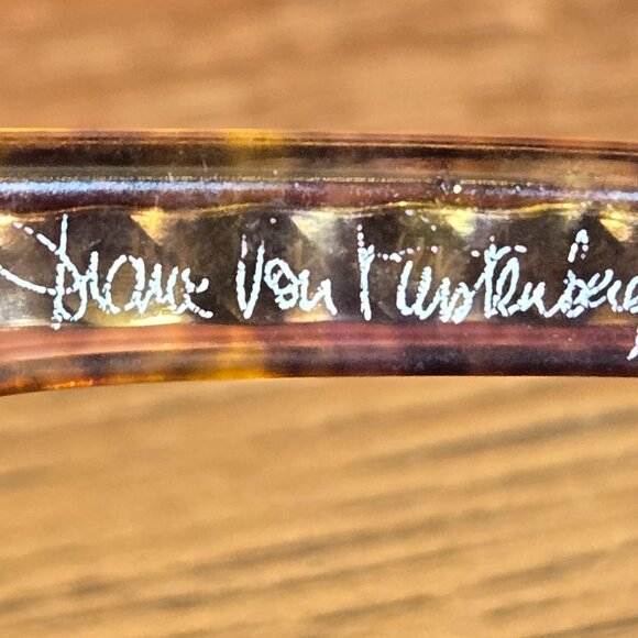 Diane von Furstenberg Sparta Vintage Sunglasses 1970s Oversized Tortoise Shell - Picture 5 of 9